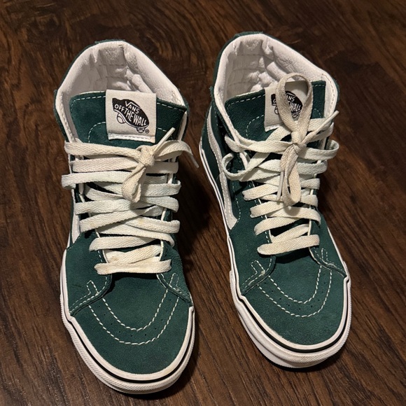 Vans Forest Green High-Tops with White Details - Picture 4 of 12